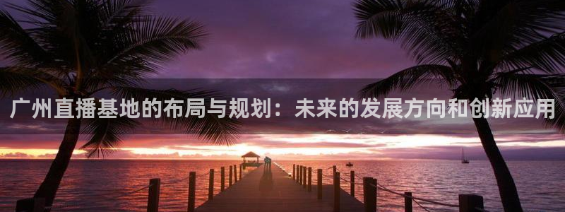 蜘蛛nba免费直播在线直播：广州直播基地的布局与规划：未来的发展方向和创新应用